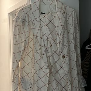 Asos Cream/off white linen pant suit